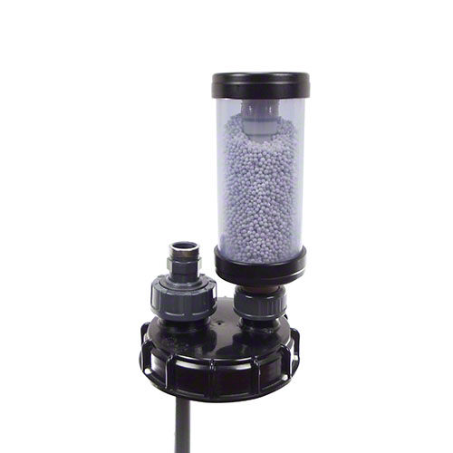 IBC-Schraubkappe DN 150 mit PVC Sauglanze und S&auml;uredunstabscheider